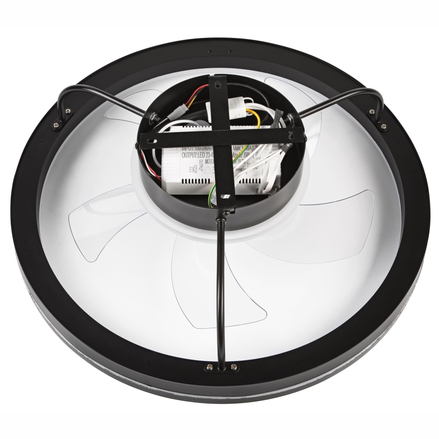 LED Φωτιστικό οροφής dimmable με ανεμιστήρα FARGO LED/37W/230V μαύρο + τηλεχειριστήριο