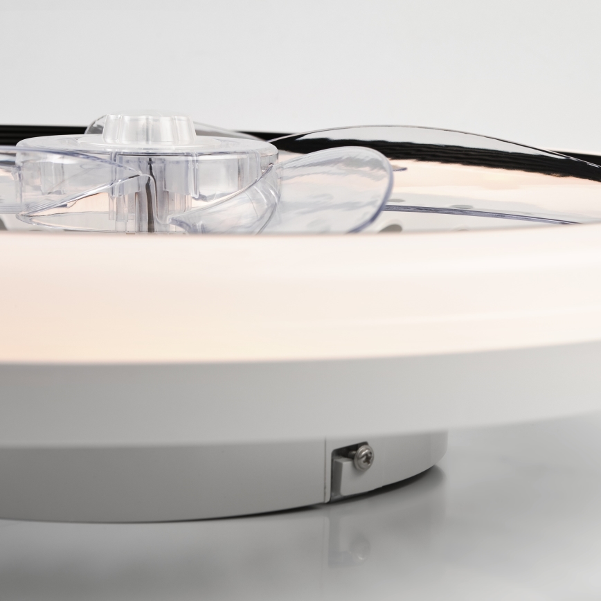 LED Φωτιστικό οροφής dimmable με ανεμιστήρα GEMMA LED/37W/230V λευκό + τηλεχειριστήριο