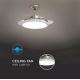 Φωτιστικό οροφής LED με ανεμιστήρα LED/30W/230V  3000/4000/6400 K + RC