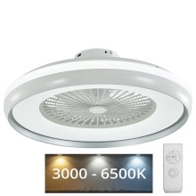Φωτιστικό οροφής LED με ανεμιστήρα LED/32W/230V 3000/4000/6500K γκρι + τηλεχειριστήριο
