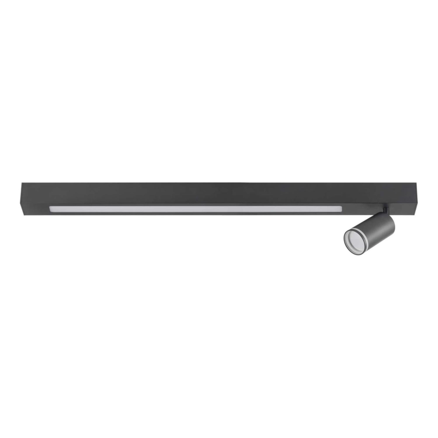 Φωτιστικό οροφής LED ΠΑΡΙΣΙ LED/24W/230V + 1xGU10/10W μαύρο
