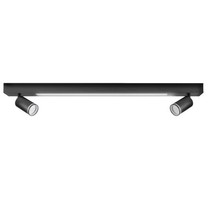 Φωτιστικό οροφής LED ΠΑΡΙΣΙ LED/24W/230V + 2xGU10/10W μαύρο
