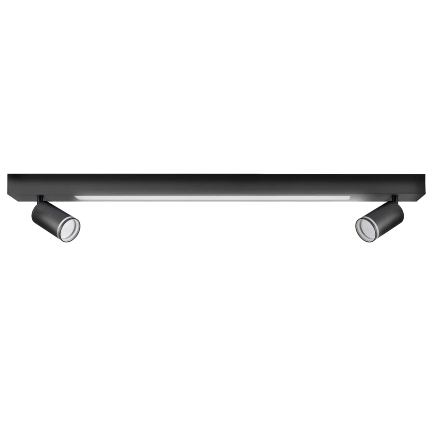 Φωτιστικό οροφής LED ΠΑΡΙΣΙ LED/24W/230V + 2xGU10/10W μαύρο