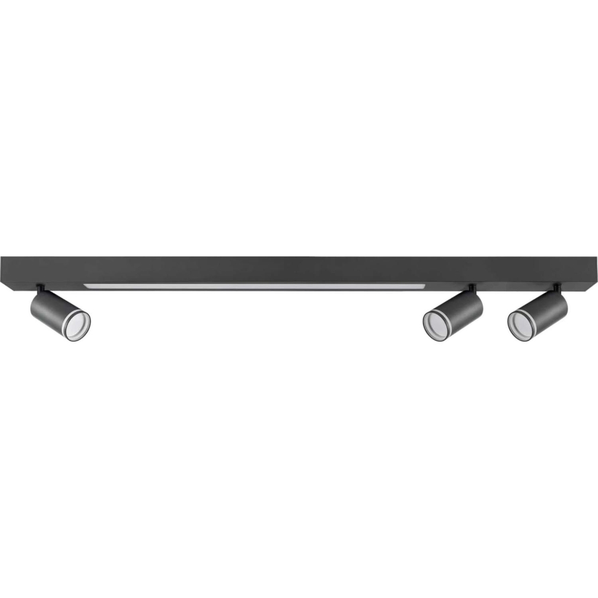 Φωτιστικό οροφής LED ΠΑΡΙΣΙ LED/24W/230V + 3xGU10/10W μαύρο