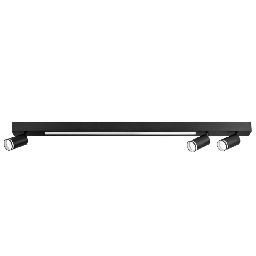 Φωτιστικό οροφής LED ΠΑΡΙΣΙ LED/24W/230V + 3xGU10/10W μαύρο