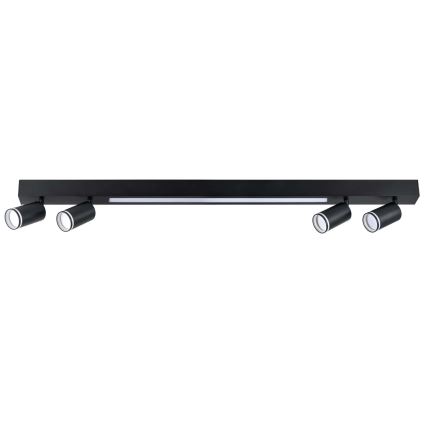 Φωτιστικό οροφής LED ΠΑΡΙΣΙ LED/24W/230V + 4xGU10/10W μαύρο