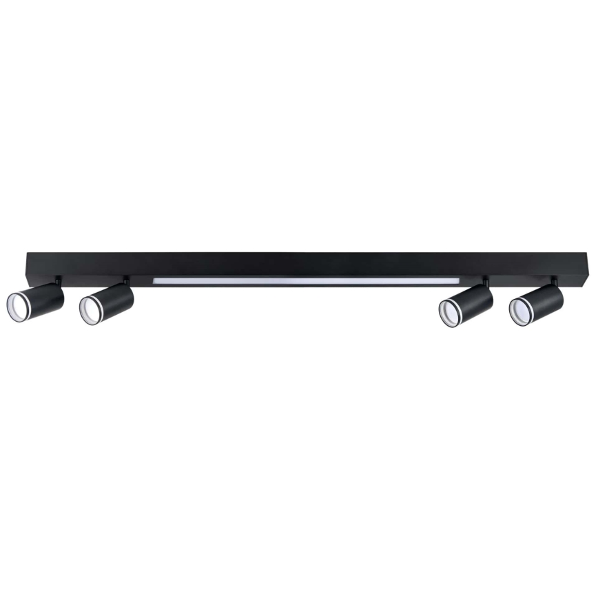 Φωτιστικό οροφής LED ΠΑΡΙΣΙ LED/24W/230V + 4xGU10/10W μαύρο