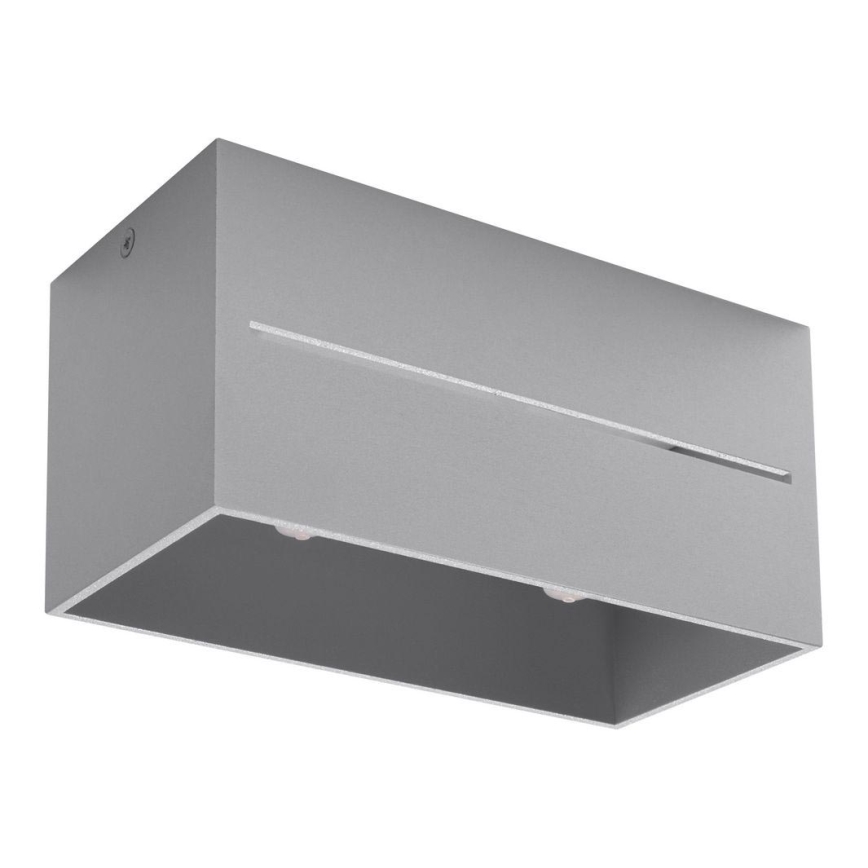 Φωτιστικό οροφής LOBO 2xGU10/40W/230V γκρι
