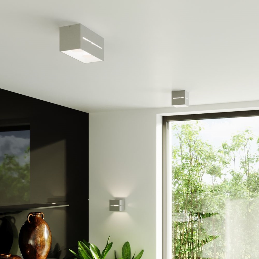 Φωτιστικό οροφής LOBO 2xGU10/40W/230V γκρι