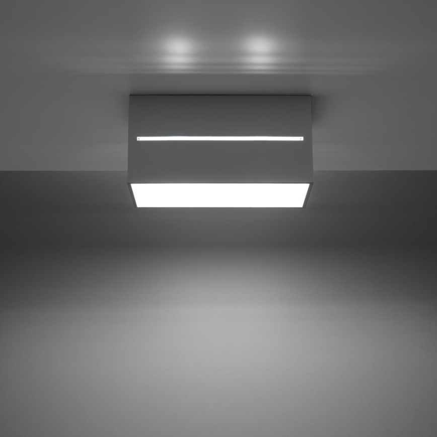 Φωτιστικό οροφής LOBO 2xGU10/40W/230V γκρι