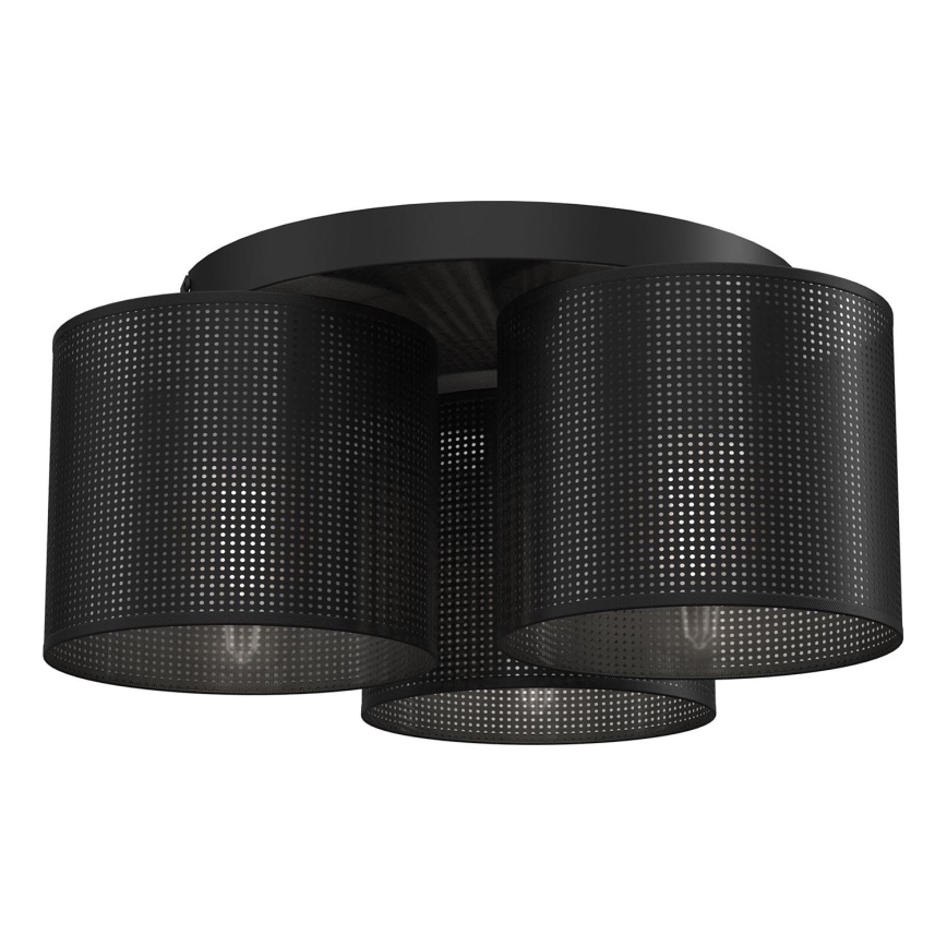 Φωτιστικό οροφής LOFT SHADE 3xE27/60W/230V μαύρο