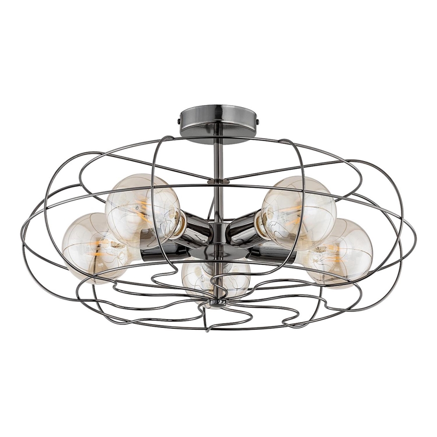 Φωτιστικό οροφής LOTOS 5xE27/15W/230V ανθρακί