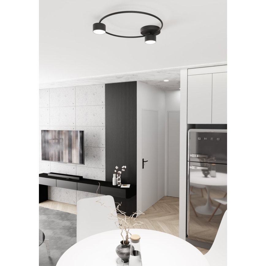 Φωτιστικό οροφής LUCIO 2xGX53/12W/230V μαύρο