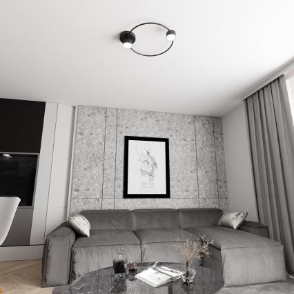 Φωτιστικό οροφής LUCIO 2xGX53/12W/230V μαύρο