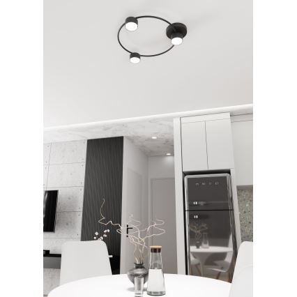 Φωτιστικό οροφής LUCIO 3xGX53/12W/230V μαύρο