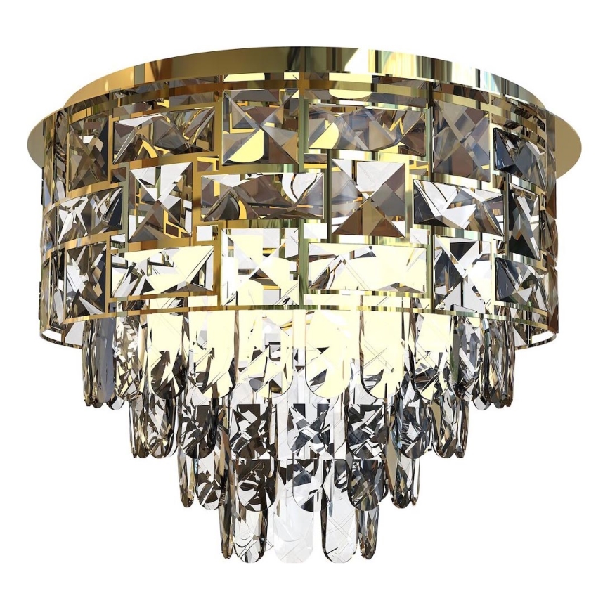 Φωτιστικό οροφής LUXURIA 9xE14/40W/230V διάμετρος 48 cm χρυσό