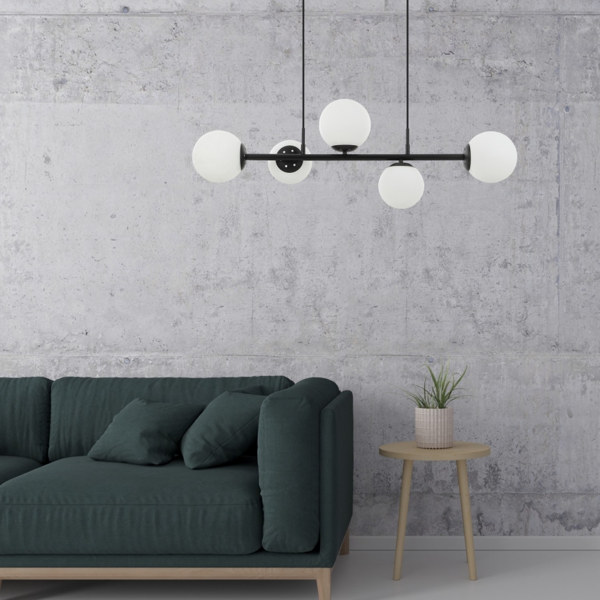 Φωτιστικό οροφής MADDIE 5xE14/5W/230V μαύρο