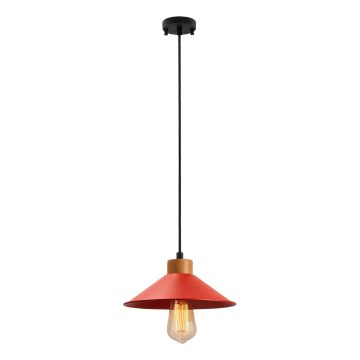 Φωτιστικό οροφής MANAVGAT 1xE27/40W/230V κόκκινο/καφέ