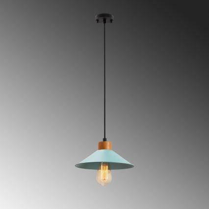 Φωτιστικό οροφής MANAVGAT 1xE27/40W/230V μπλε/καφέ
