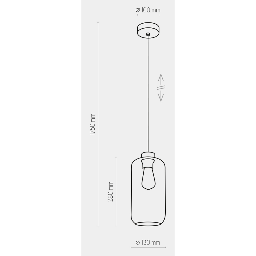 Φωτιστικό οροφής MARCO 1xE27/60W/230V μαύρο