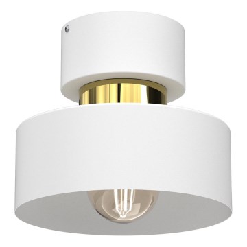 Φωτιστικό οροφής MARTI 1xE27/15W/230V λευκό/χρυσό