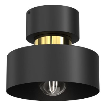 Φωτιστικό οροφής MARTI 1xE27/15W/230V μαύρο/χρυσό