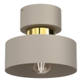 Φωτιστικό οροφής MARTI 1xE27/15W/230V μπεζ/χρυσό