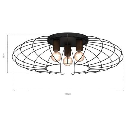 Φωτιστικό οροφής MERIDIANO 3xE27/60W/230V