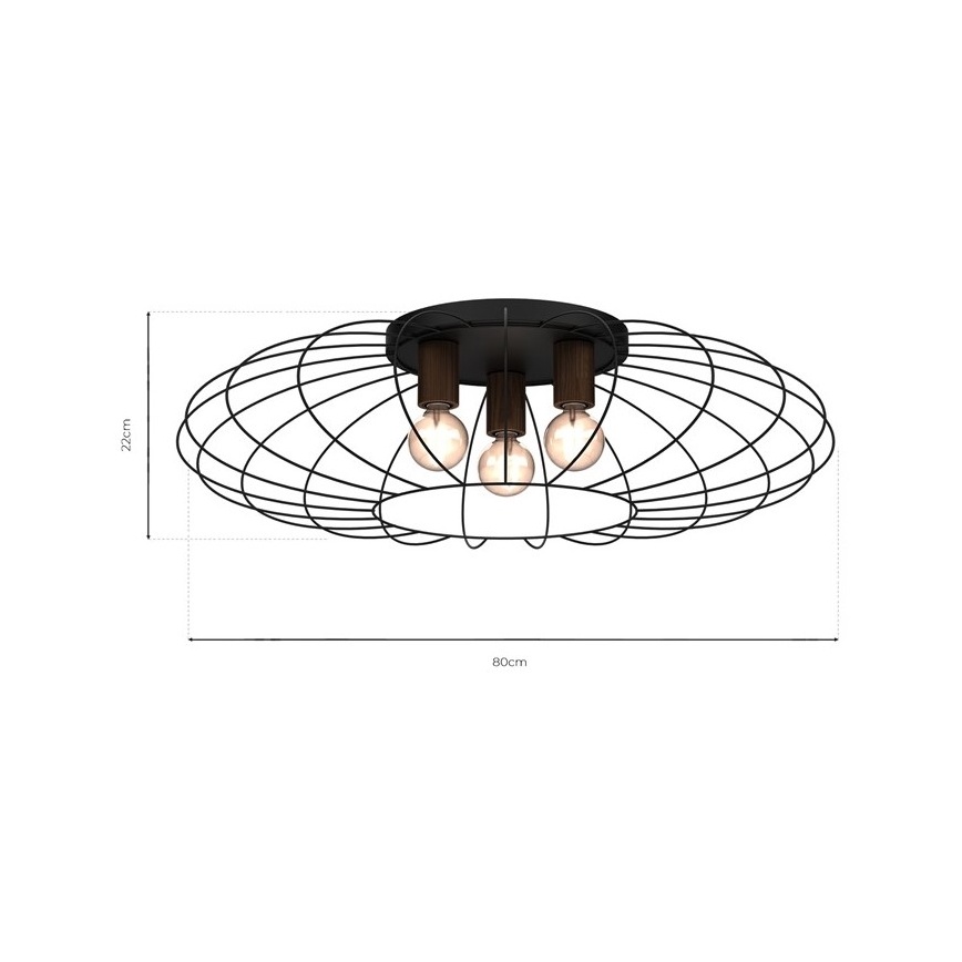 Φωτιστικό οροφής MERIDIANO 3xE27/60W/230V