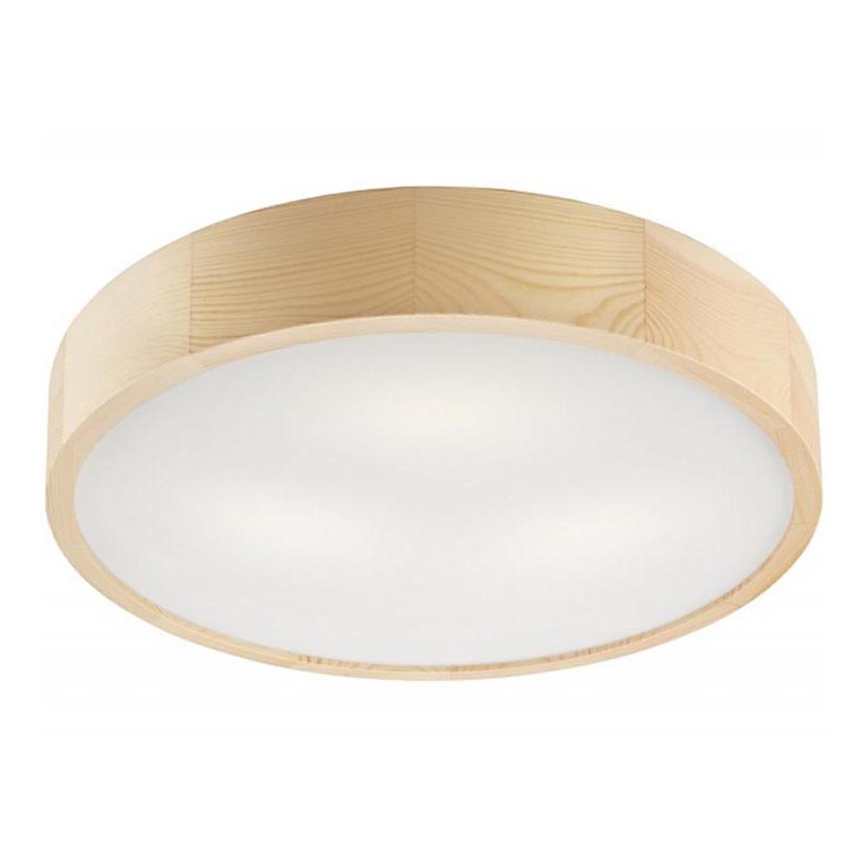 Φωτιστικό οροφής NATURAL 3xE27/60W/230V ø 47 cm πεύκο