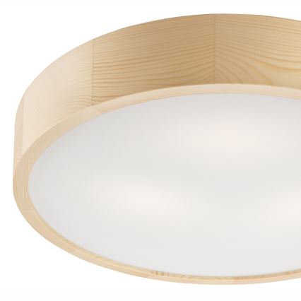Φωτιστικό οροφής NATURAL 3xE27/60W/230V ø 47 cm πεύκο