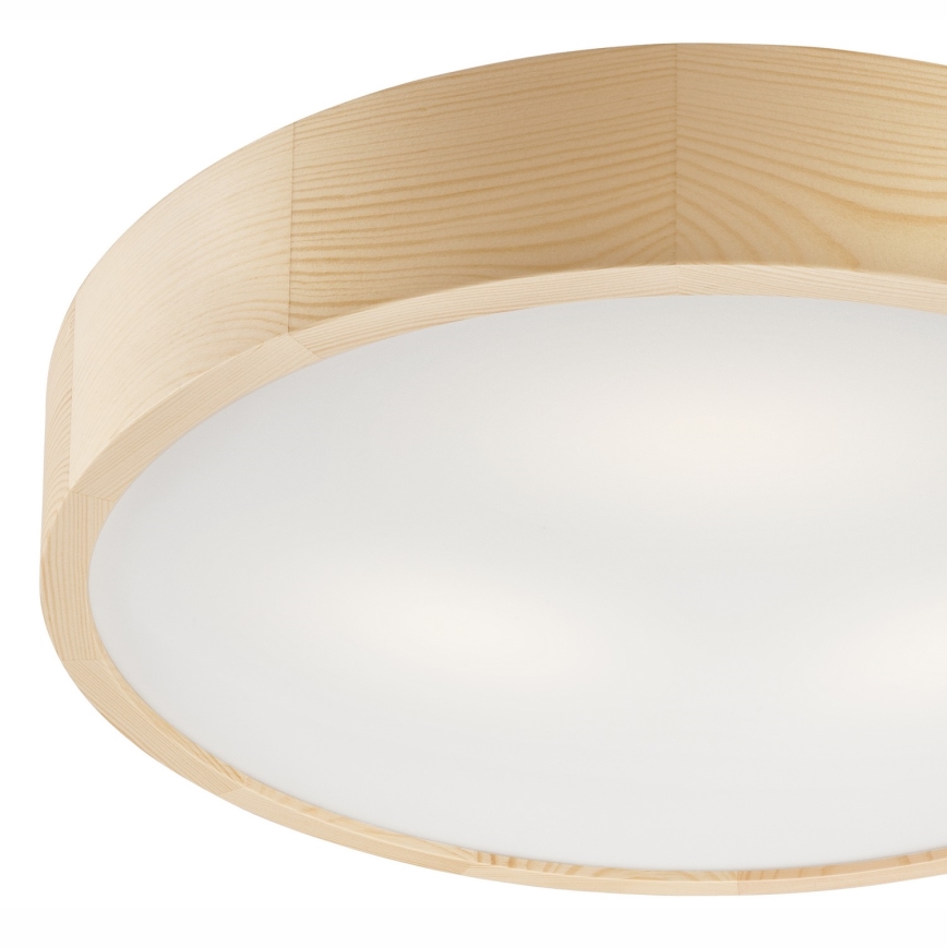 Φωτιστικό οροφής NATURAL 3xE27/60W/230V ø 47 cm πεύκο