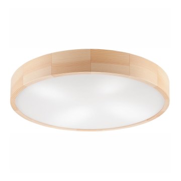 Φωτιστικό οροφής NATURAL 4xE27/60W/230V ø 57,5 cm πεύκο