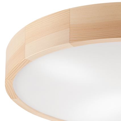 Φωτιστικό οροφής NATURAL 4xE27/60W/230V ø 57,5 cm πεύκο