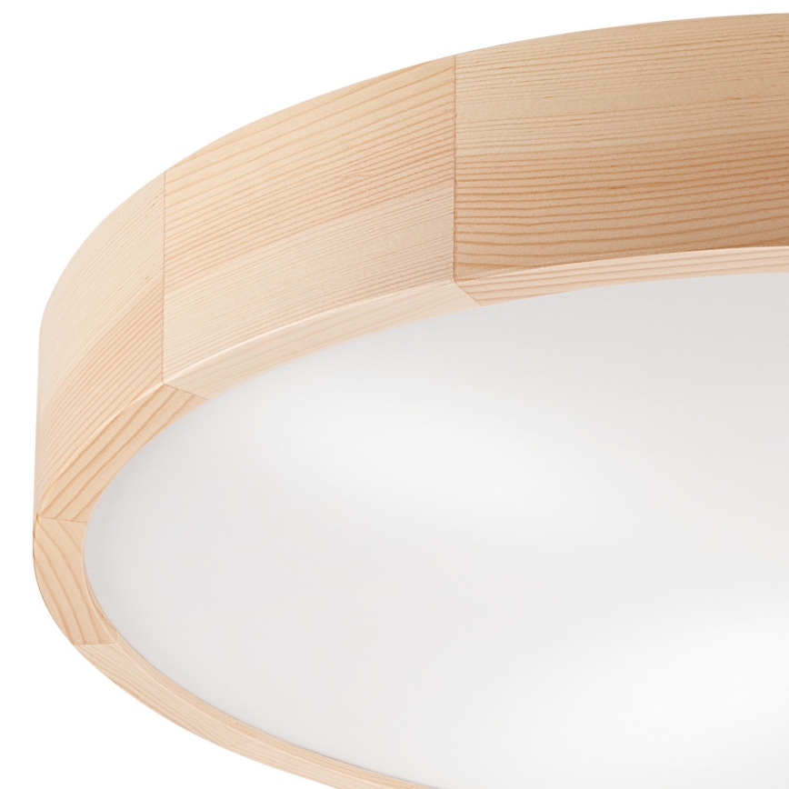 Φωτιστικό οροφής NATURAL 4xE27/60W/230V ø 57,5 cm πεύκο