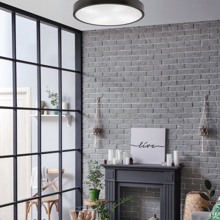 Φωτιστικό οροφής NATURAL 4xE27/60W/230V ø 57 cm βέγκε/πεύκο