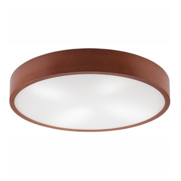 Φωτιστικό οροφής NATURAL 4xE27/60W/230V ø 57 cm πεύκο/καφέ