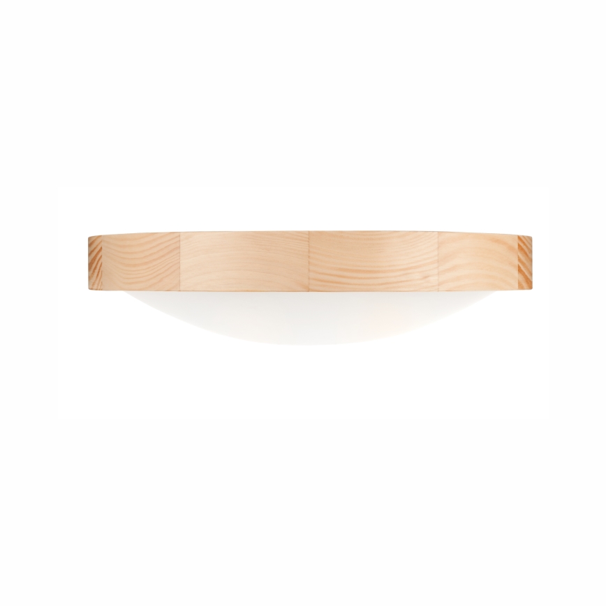 Φωτιστικό οροφής NATURAL SLIM 2xE27/60W/230V Ø 37 cm  πεύκο