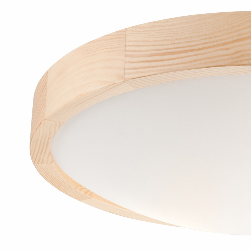 Φωτιστικό οροφής NATURAL SLIM 2xE27/60W/230V Ø 37 cm  πεύκο