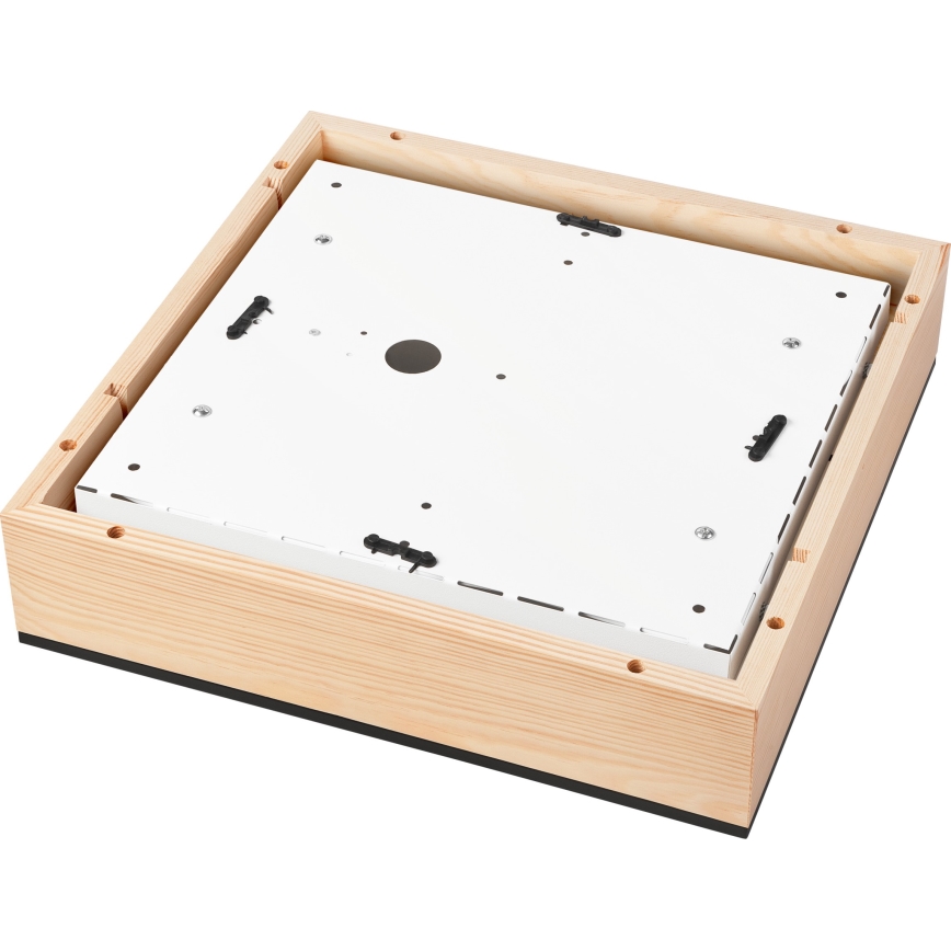 Φωτιστικό οροφής NATURAL SQUARE 4xE27/15W/230V 39x39 cm πεύκο/μαύρο