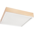 Φωτιστικό οροφής NATURAL SQUARE 4xE27/15W/230V 48x48 cm πεύκο/λευκό