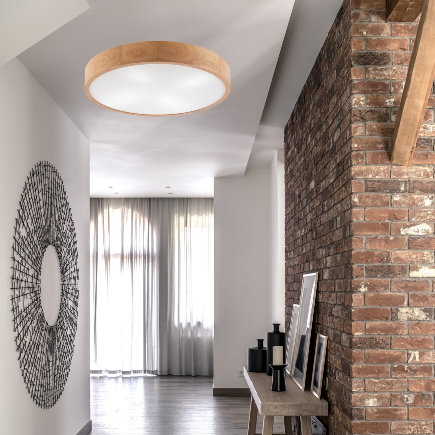 Φωτιστικό οροφής OAK 4xE27/60W/230V ø 57 cm δρυς
