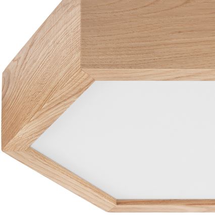 Φωτιστικό οροφής OAK HEX 1xE27/60W/230V δ. 32 cm δρυς