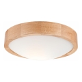 Φωτιστικό οροφής OAK SLIM 1xE27/60W/230V δρυς ø 27 cm