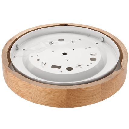 Φωτιστικό οροφής OAK SLIM 1xE27/60W/230V δρυς ø 27 cm