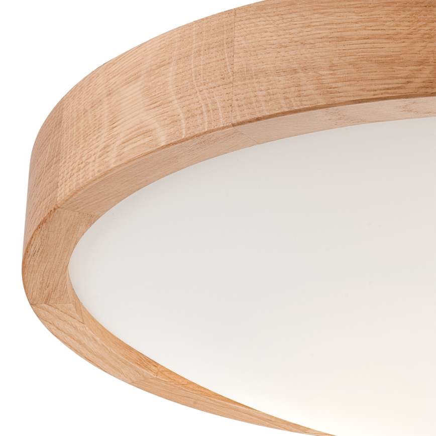 Φωτιστικό οροφής OAK SLIM 2xE27/60W/230V δρυς ø 37 cm