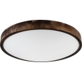 Φωτιστικό οροφής OAK SLIM 3xE27/15W/230V Ø 47 cm δρυς/σκούρο καφέ
