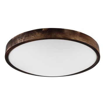 Φωτιστικό οροφής OAK SLIM 3xE27/15W/230V Ø 47 cm δρυς/σκούρο καφέ