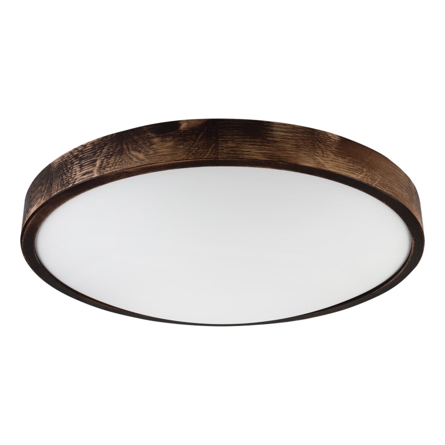 Φωτιστικό οροφής OAK SLIM 3xE27/15W/230V Ø 47 cm δρυς/σκούρο καφέ
