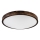 Φωτιστικό οροφής OAK SLIM 3xE27/15W/230V Ø 47 cm δρυς/σκούρο καφέ